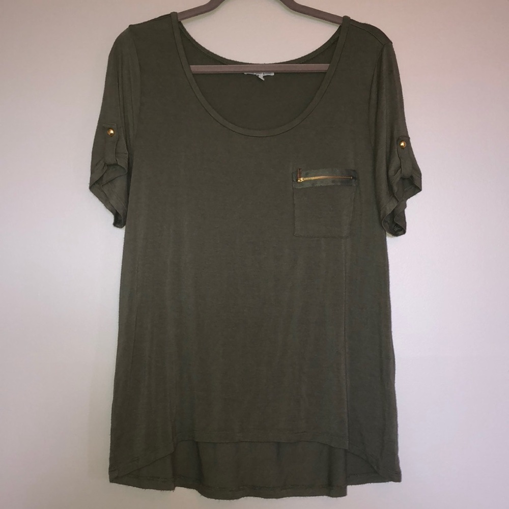 Charlotte Russe XL Green Blouse